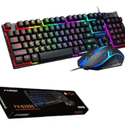 Combo Gamer Teclado RGB Español + Mouse Forev
