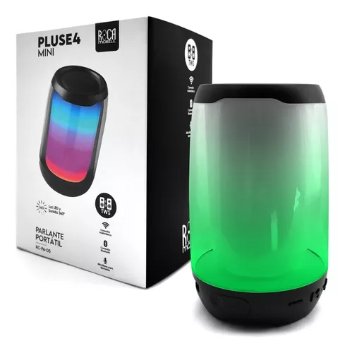 Parlante Bluetooth TWS ROCA RC-PA-05 5W Luz Led Color 360