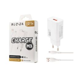 Cargador BLOOX 1 USB 2.1A + Cable Lightning (BL-TCA-L3)