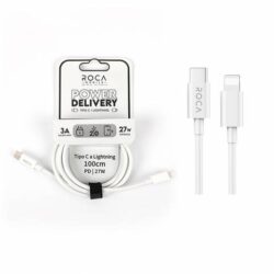 Cable iphone ROCA Power Delivery Tipo C a Lightning 100cm 3A 27W 1m