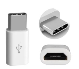 Conector USB tipo C a Micro V8, convertidor OTG