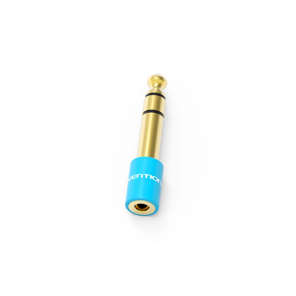 Adaptador de Audio de 6.5mm Macho a 3.5mm Hembra Azul Vention