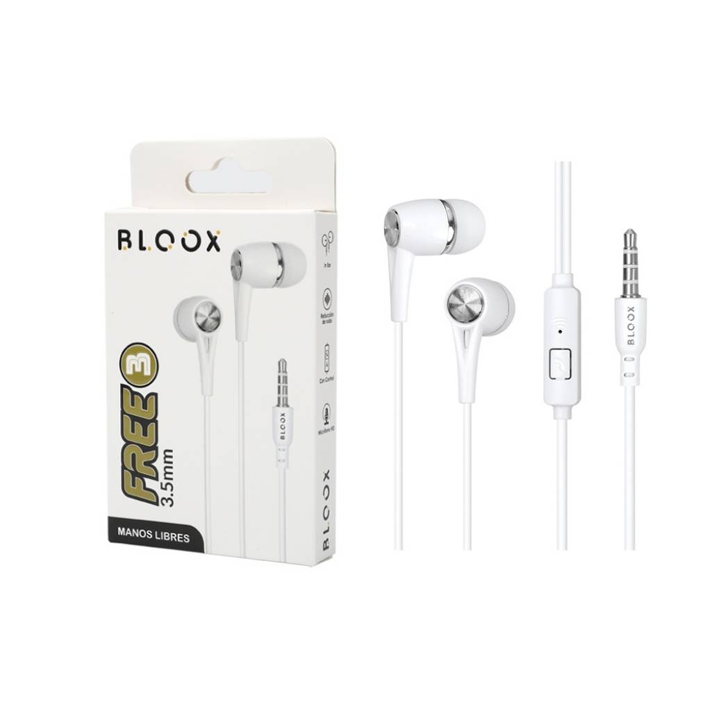 Manos Libres Stereo BLOOX Free3- con gomita