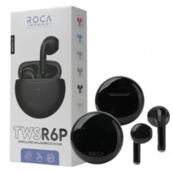 Auricular Bluetooth TWS Roca R6P Negro/Celeste
