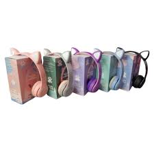AUDIFONO INALAMBRICO OREJA DE GATO MZ 47 PARA NIÑOS COLORES