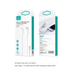 Cable iphone Tipo C a Lightning PD 20W 3M Blanco USAMS-SJ612