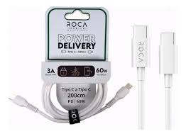 Cable de Datos ROCA Power Delivery Tipo c 2 Metros
