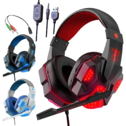 Auriculares Gamer Speed Spider (OS-830MV) con luces led / USB / 3,5mt