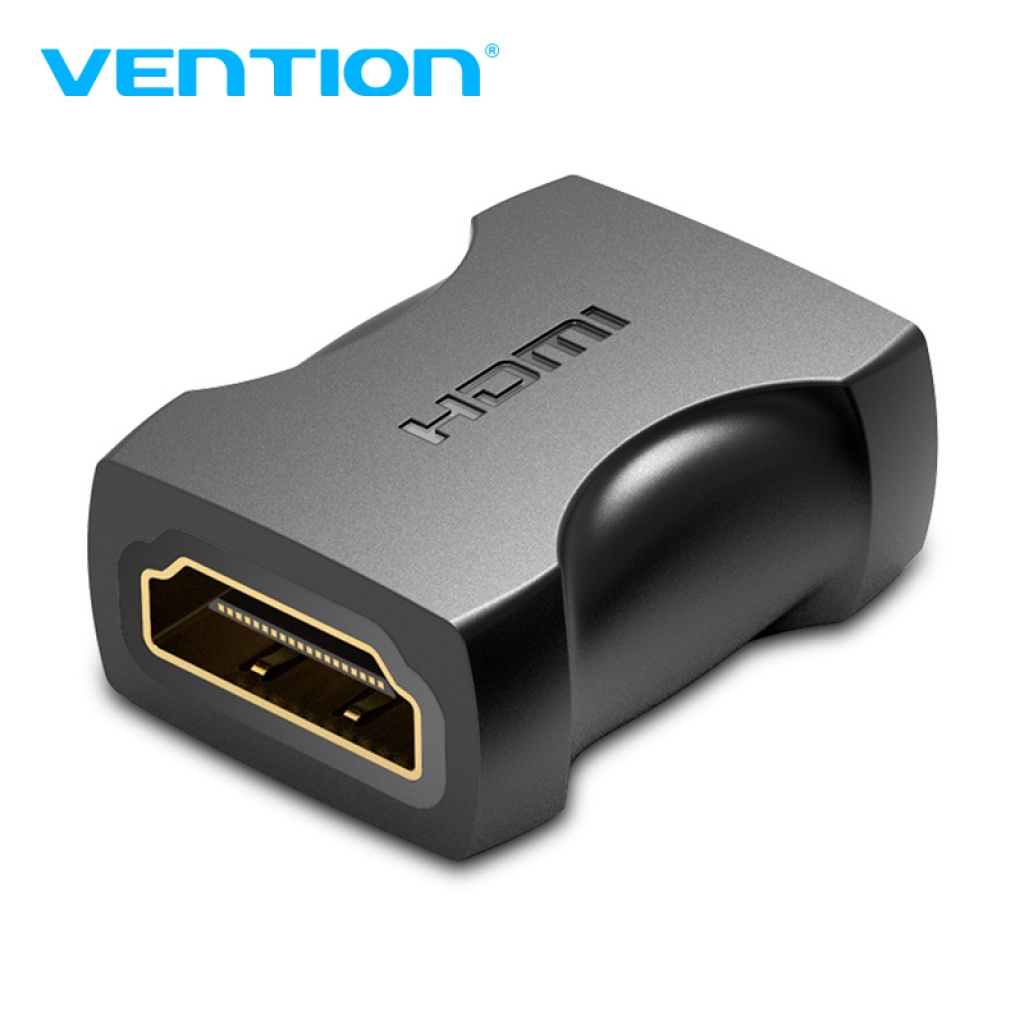 Adaptador acoplador HDMI hembra a hembra Negro Vention