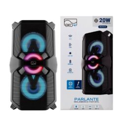 Parlante Bluetooth EKV-PA-03 20W 2 x 26.5''3? 3000 mAh Negro EKO-Vi