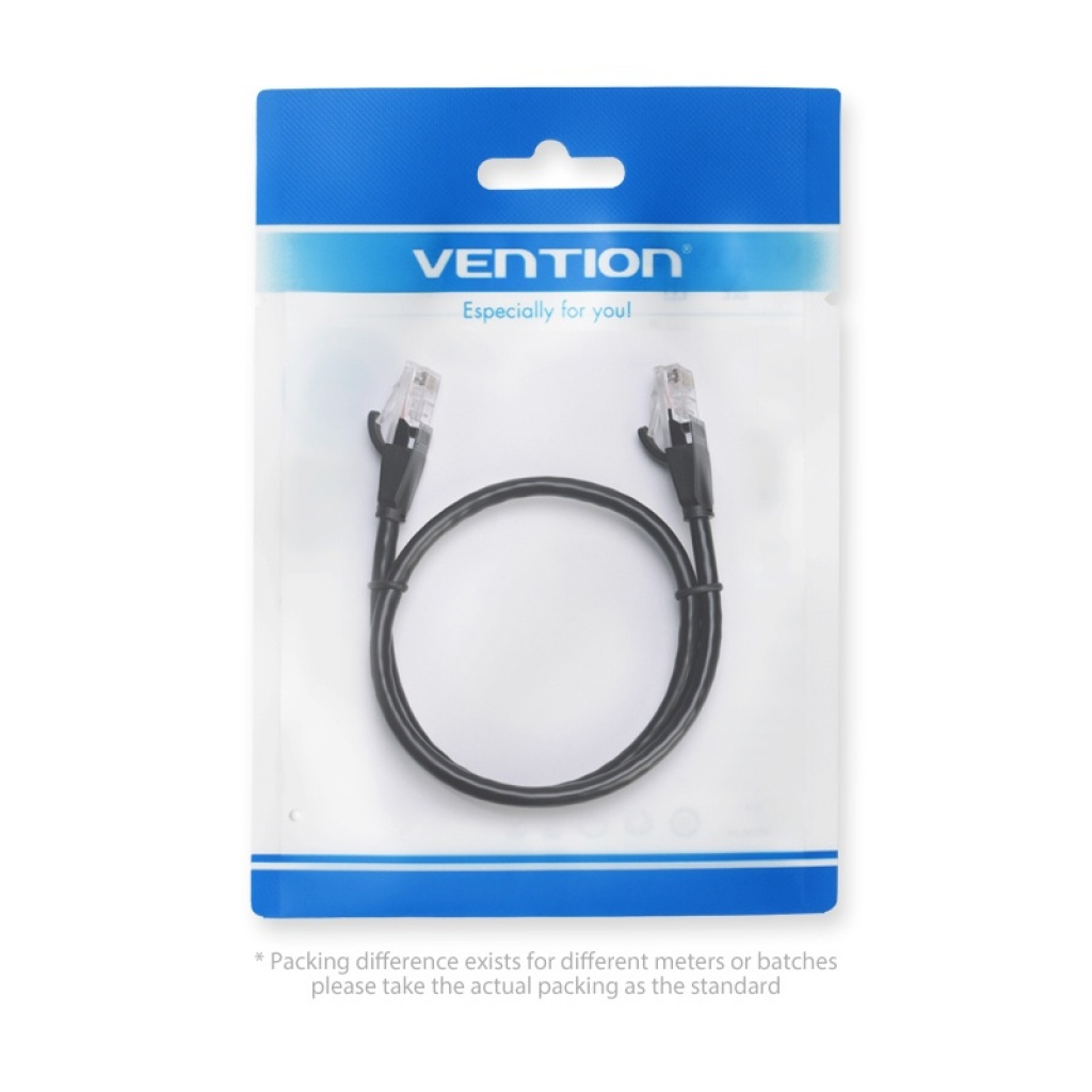 Cable de Red Cat.6 UTP / 5M / Negro IBEBJ Vention
