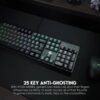 TECLADO GAMER  MECANICO 104 FANTECH (MK886)
