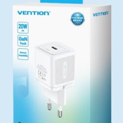 Cargador de Pared USB-C GaN 20W / Negro Vention