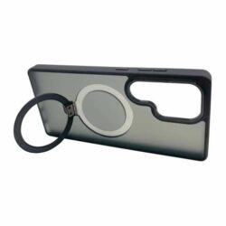 Case c/Anillo Soporte Samsung S25 Ultra GRIS/NEGRO
