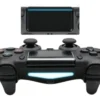 Joystick Inalámbrico Ps4 Compatible Vibración Y Salida Audio Color Negro