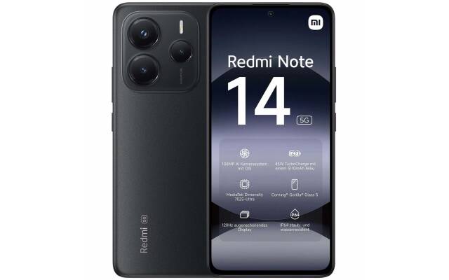 Xiaomi Redmi Note 14 5G 8GB 256GB negro