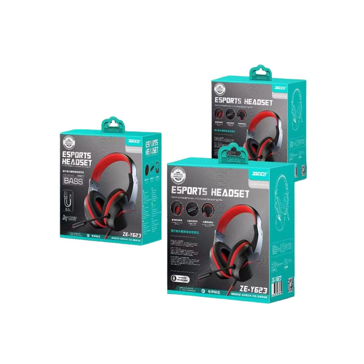 ZEQI AURICULARES GAMER CANCELACION DE RUIDO 3.5MM MODEL: ZE-Y623