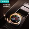 Cargador Auto Bluetooth c/Transmisor FM USB A / USB C Gris CC328 USAMS