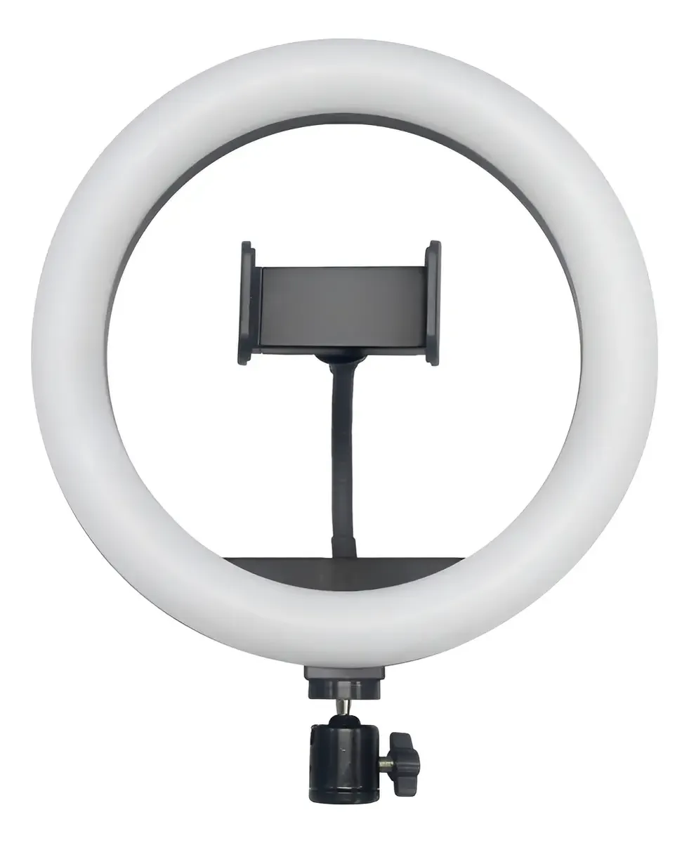Aro Anillo De Luz Led 26cm / USB 5V / 15W / 120 LEDS / Con Soporte Flexible Para Celular