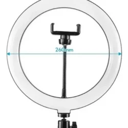 Aro Anillo De Luz Led 26cm / USB 5V / 15W / 120 LEDS / Con Soporte Flexible Para Celular