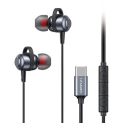 Manos Libres Stereo Mini Tipo C 1.2 M EP-48 Negro SJ758 USAMS