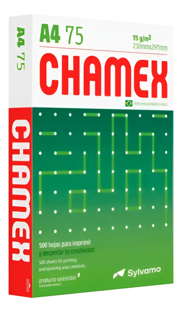 Resma Papel A4 / 500 Hojas 210x297mm Color Chamex