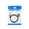 Cable DC Power USB-A a 3.5 mm x 1.35 mm 5V / 1M / Negro CEXBF Vention