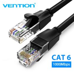 Cable de Red Cat.6 UTP / 0.5M / Negro IBEBD Vention