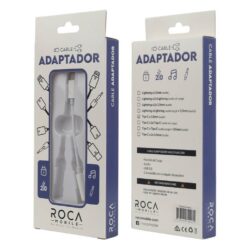 Adaptador ROCA Tipo C a 3.5 mm Blanco Audio
