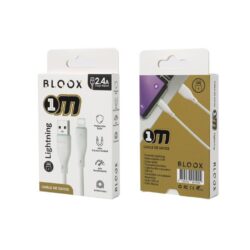 Cable de Datos BLOOX USB A a Lightning PVC 1m 100cm
