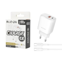 Cargador BLOOX A+C 3A Cable Tipo C a Tipo C 60W (BL-TCA-C2)
