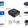 Adaptador Conversor Convertidor 3RCA A HDTV AV Audio Video