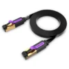 Cable de Red Flat Cat.7 UTP / 10M / Negro ICABL Vention