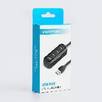 Hub Vention Vas-j43-b015 4 Puertos Usb-a 2.0 0.15m Negro