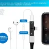 LIGHTNING SPLITTER Para IPHONE MUSICA Y CARGA