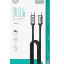 ZEQI CABLE DE DATOS 100W (USB-C - USB-C) 1.2M MODEL: ZE-V361