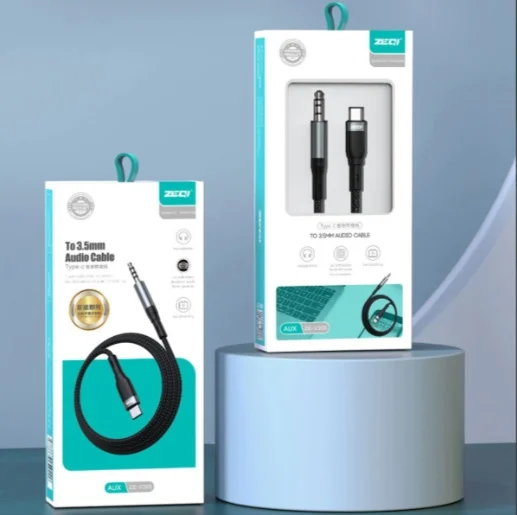ZEQI ADAPTADOR USB-C (3.5MM MACHO) MODEL: ZE-V305