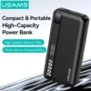 Power Bank 2 Puertos PB89   USB A / USB C  20.000mAh  Negro  CD264  USAMS
