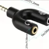 Adaptador De Audio 3.5mm Para Auriculares Y Micrófono