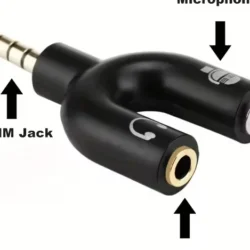 Adaptador De Audio 3.5mm Para Auriculares Y Micrófono