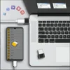 Adaptador OTG Tipo-C Hembra A USB Macho 2.0 ( BULK )