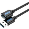 Cable Extensor USB-A 2.0   Macho/Hembra / 0.5M / Negro  CBIBD  Vention