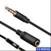 Cable Alargue 3.5MM Hembra A 3.5MM Macho / Convierte Auriculares En Manos Libres / 1.2MT