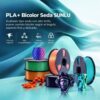 Filamento Sunlu Silk PLA+ Dual Negro/Azul