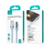 Cable de Datos USB A a USB C SJ651   Angulo Recto  6A  1.2m  Celeste  USAMS