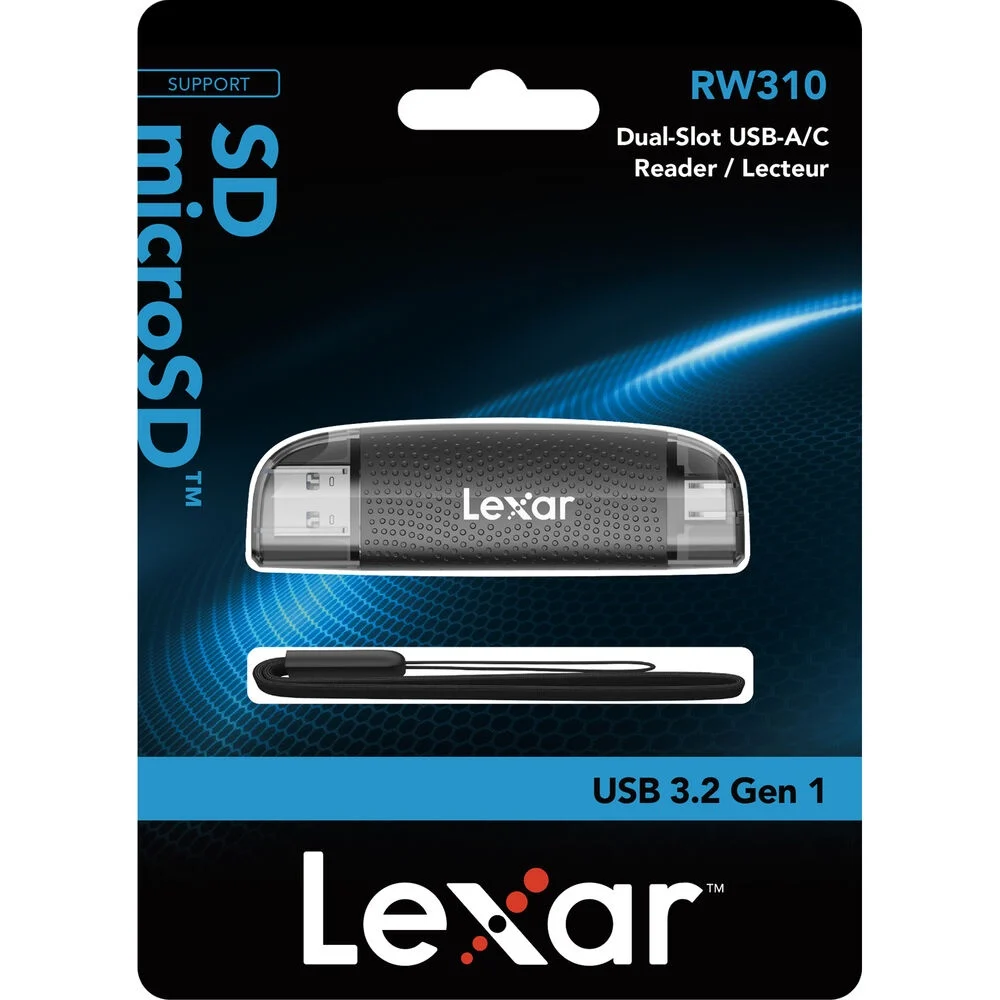 Lector Lexar Dual-Slot USB-A y USB-C