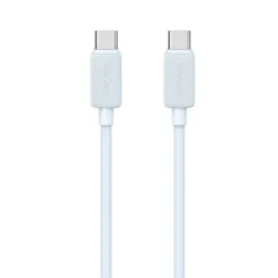 Cable de Datos USB C a USB C SJ696 60W 2M Blanco USAMS