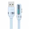 Cable de Datos USB A a USB C SJ651   Angulo Recto  6A  1.2m  Celeste  USAMS