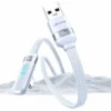 Cable de Datos USB A a USB C SJ651   Angulo Recto  6A  1.2m  Celeste  USAMS