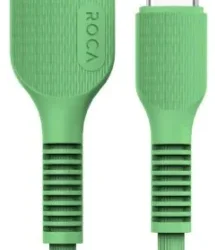 Cable de Datos ROCA VIT USB a Tipo C 100cm 2.0 Verde/Blanco